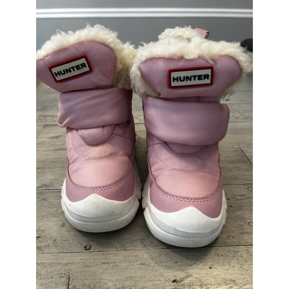 Hunter Igloo Snow Boots Girls 10 Pink Insulated Waterproof Lug Sole